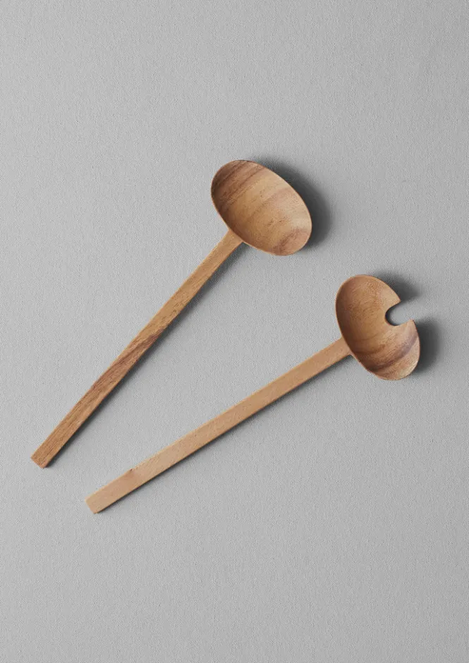 Kitchen|Tableware-TOAST Acacia Wood Salad Servers NaturalWood