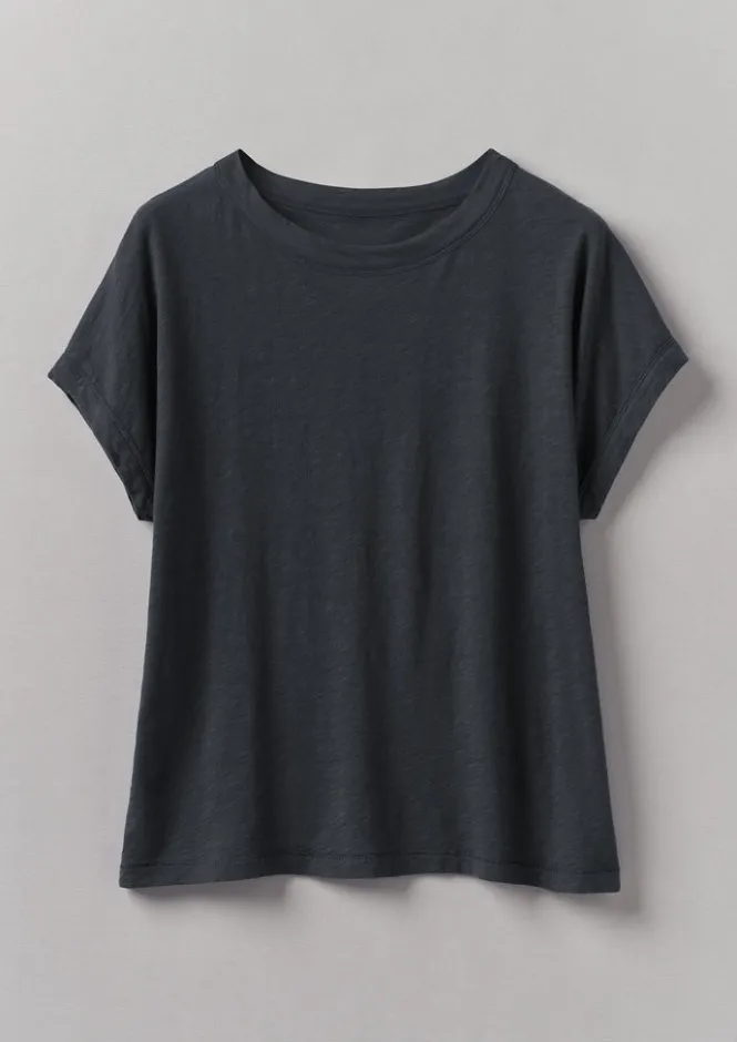 Jersey|Tops & Tees-TOAST Alda Organic Cotton Easy Tee Coal