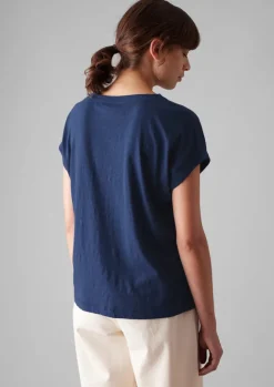 Jersey|Tops & Tees-TOAST Alda Organic Cotton Easy Tee Thistle