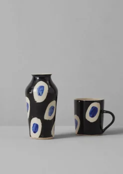 Decorative Pieces|Ceramics-TOAST Ali Hewson Cobalt Dash Vase Cobalt/Black