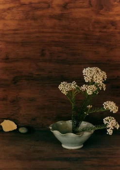Decorative Pieces|Ceramics-TOAST Alice Passingham Scalloped Flower Frog White