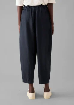 Linen|Trousers-TOAST Alix Cotton Linen Trousers SlateNavy