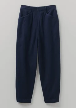 Workwear|Trousers-TOAST Alix Twill Trousers Indigo