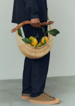 Outdoor|Baskets-TOAST Amy Krone Crescent Basket Natural
