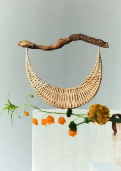 Outdoor|Baskets-TOAST Amy Krone Crescent Basket Natural
