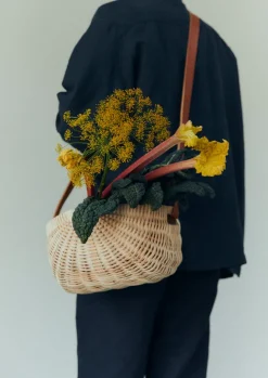 Outdoor|Baskets-TOAST Amy Krone Oval Foraging Tote Natural