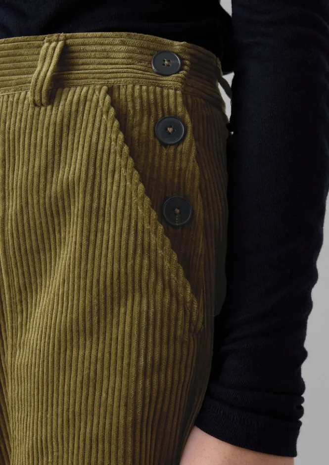 Cord|Workwear-TOAST Annie Organic Cord Full Length Trousers Barley