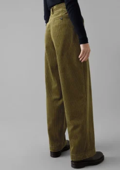 Cord|Workwear-TOAST Annie Organic Cord Full Length Trousers Barley