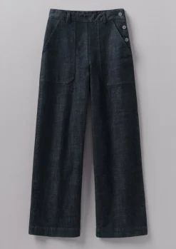 Denim|Workwear-TOAST Annie Organic Denim Full Length Jeans Indigo