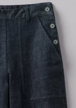 Denim|Workwear-TOAST Annie Organic Denim Full Length Jeans Indigo