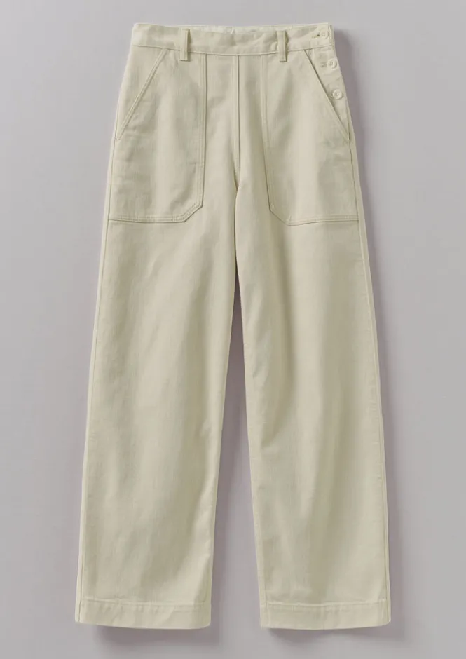 Denim|Jeans-TOAST Annie Organic Denim Full Length Jeans Ecru