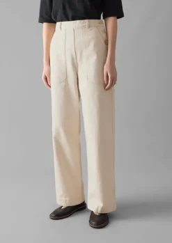 Denim|Jeans-TOAST Annie Organic Denim Full Length Jeans Ecru