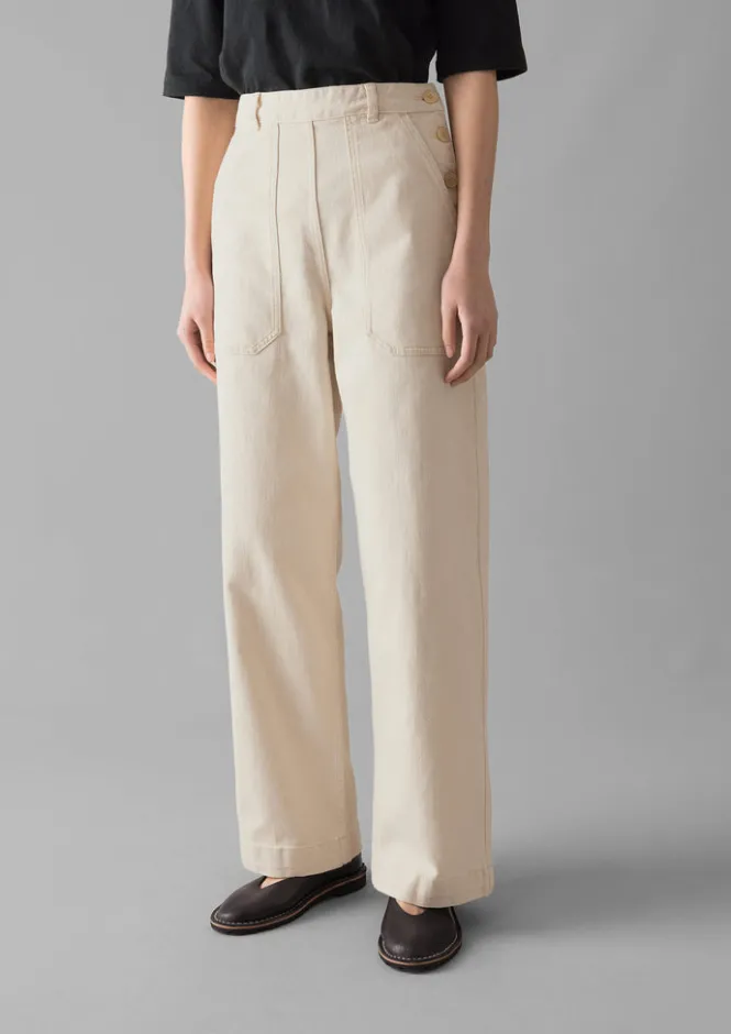 Denim|Jeans-TOAST Annie Organic Denim Full Length Jeans Ecru