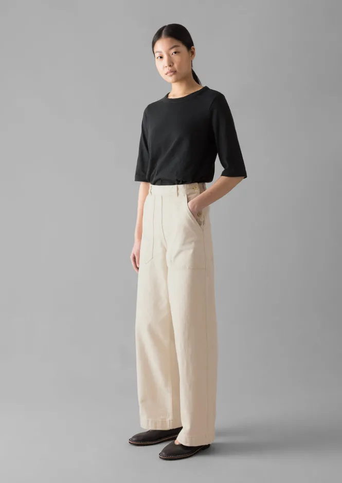 Denim|Jeans-TOAST Annie Organic Denim Full Length Jeans Ecru