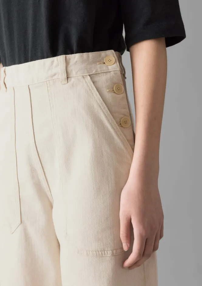 Denim|Jeans-TOAST Annie Organic Denim Full Length Jeans Ecru
