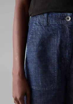 Denim|Workwear-TOAST Ashley Organic Cropped Jeans Indigo