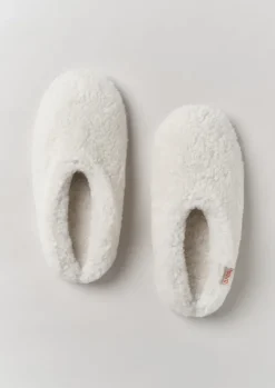 Slippers|Nightwear-TOAST Babbi Sheepskin Slippers Stone