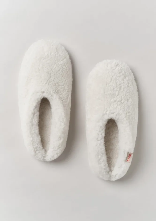Slippers|Nightwear-TOAST Babbi Sheepskin Slippers Stone