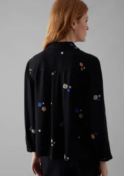 Shirts|Tops & Tees-TOAST Baya Cosmic Dot Print Shirt Black