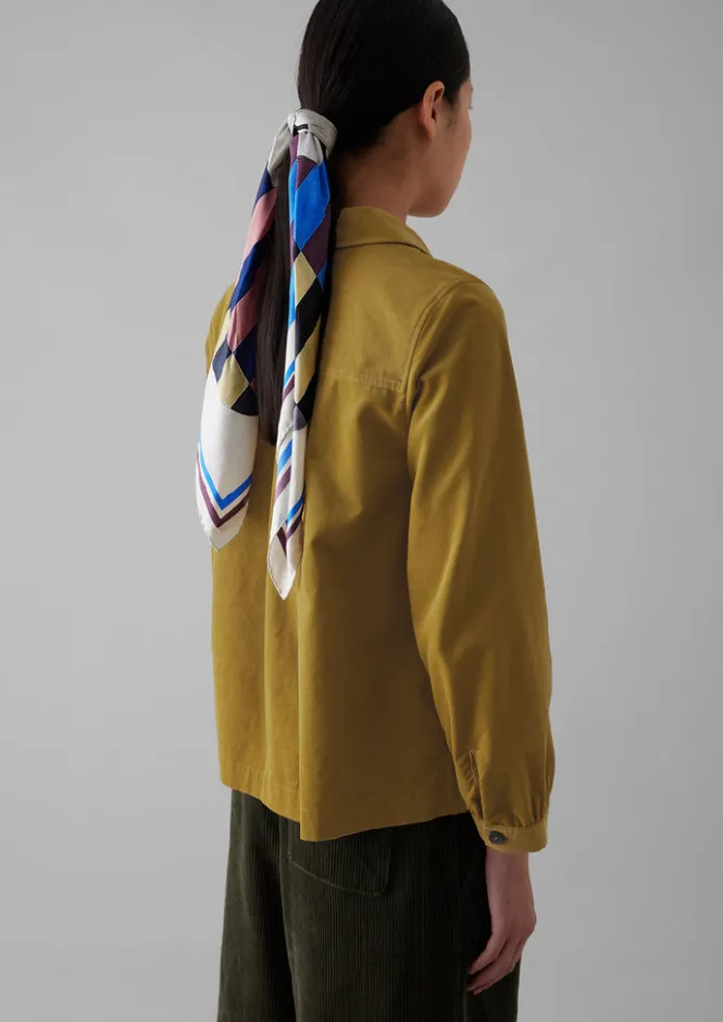 Cord|Workwear-TOAST Baya Patch Pocket Organic Cord Shirt GoldenOlive