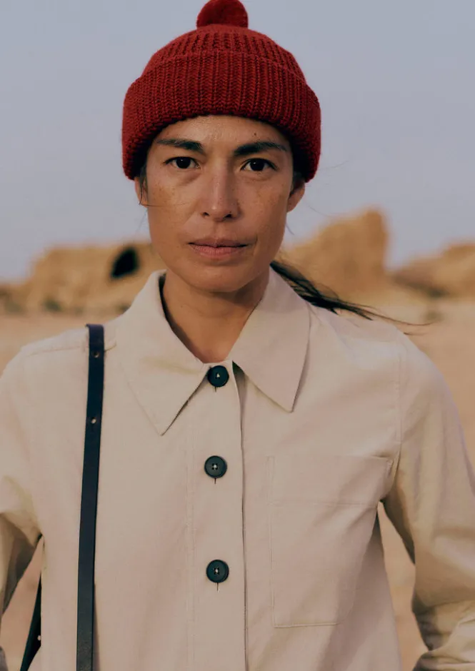Cord|Workwear-TOAST Baya Patch Pocket Organic Cord Shirt Moonstone
