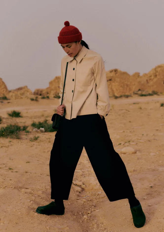 Cord|Workwear-TOAST Baya Patch Pocket Organic Cord Shirt Moonstone