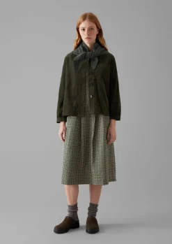 Cord|Workwear-TOAST Baya Patch Pocket Organic Cord Shirt Seaweed