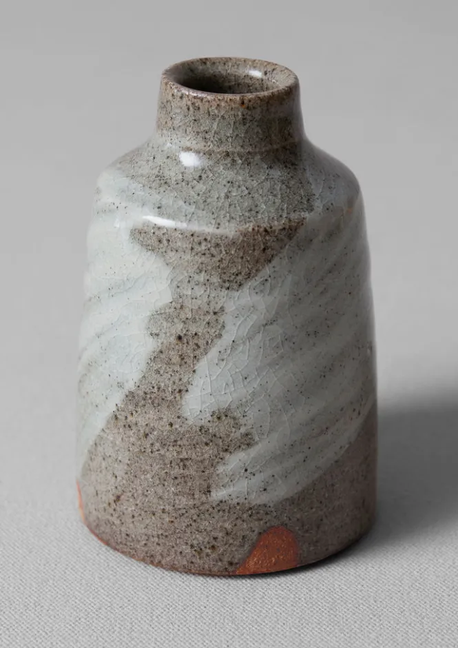 Decorative Pieces|Ceramics-TOAST Bert Jones Bottle Vase SpeckledGrey