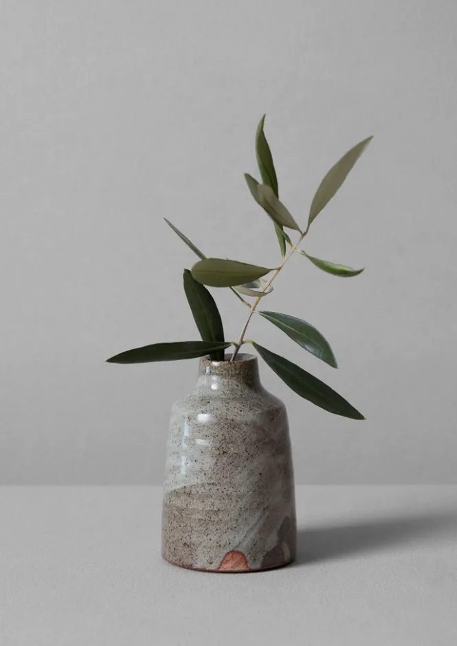 Decorative Pieces|Ceramics-TOAST Bert Jones Bottle Vase SpeckledGrey
