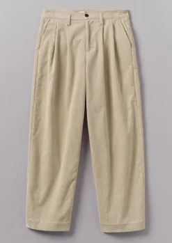 Cord|Trousers-TOAST Bill Organic Cord Wide Leg Trousers Moonstone