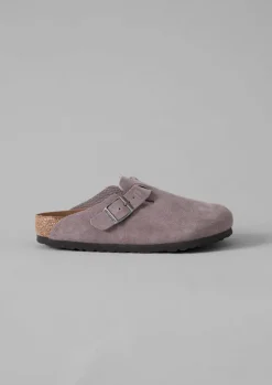 Shoes|Slippers-TOAST Birkenstock Boston Suede Clogs FadedPurple