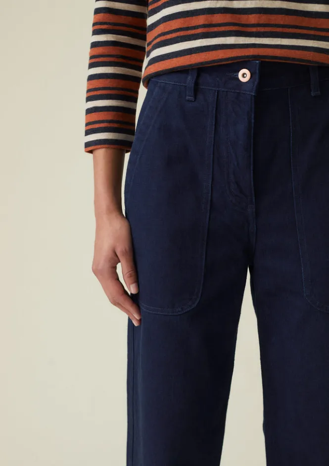 Denim|Jeans-TOAST Blackhorse Lane Long Crop Jeans Indigo