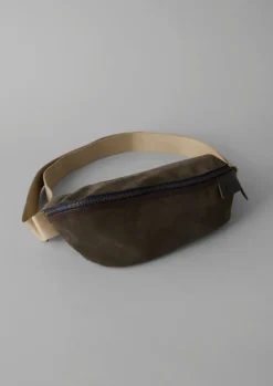 Bags & Belts-TOAST Bleu De Chauffe Suede Cross Body Bag Musk