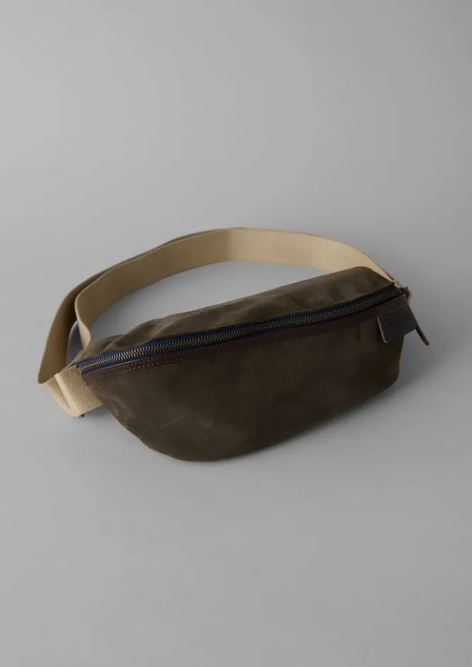 Bags & Belts-TOAST Bleu De Chauffe Suede Cross Body Bag Musk