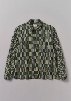 Shirts-TOAST Block Print Irregular Check Shirt GoldenSand
