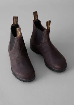 Boots-TOAST Blundstone Waxed Suede Chelsea Boots Cordovan
