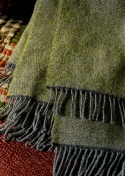 Textiles|Blankets & Throws-TOAST Brior Wool Blanket Pollen/Anthracite