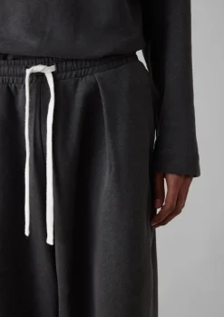 Loungewear|Trousers-TOAST Brushed Cotton Hemp Lounge Trousers Charcoal