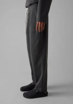 Loungewear|Trousers-TOAST Brushed Cotton Hemp Lounge Trousers Charcoal