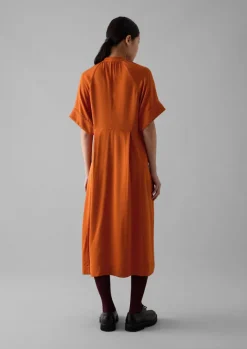 Dresses-TOAST Bryn Satin Crepe Dress Spice