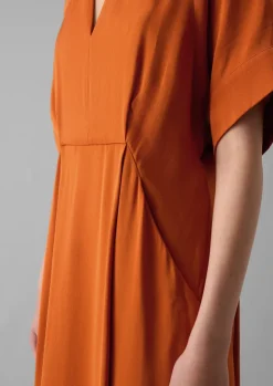 Dresses-TOAST Bryn Satin Crepe Dress Spice