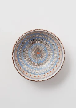 Ceramics|Tableware-TOAST Casa de Folklore Horezu Bowl Blue/Coral/White