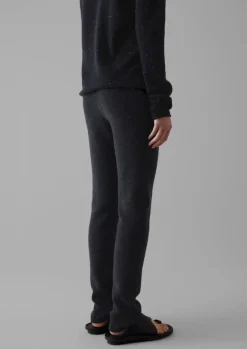 Cashmere|Loungewear-TOAST Cashmere Slim Leg Trousers Charcoal