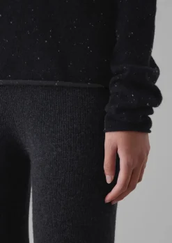 Cashmere|Loungewear-TOAST Cashmere Slim Leg Trousers Charcoal