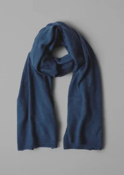 Hats, Scarves & Gloves-TOAST Cashmere Wool Wrap Scarf Navy