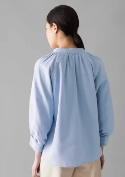 Shirts|Tops & Tees-TOAST Catrin Cotton Oxford Easy Shirt Chambray