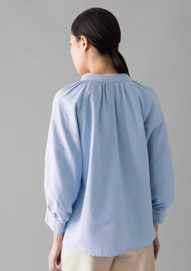Shirts|Tops & Tees-TOAST Catrin Cotton Oxford Easy Shirt Chambray