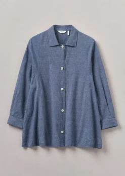 Workwear|Shirts-TOAST Cotton Shirt Chambray