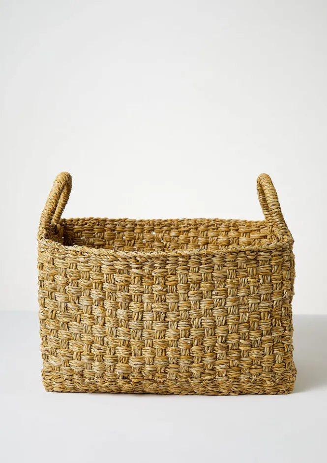 Baskets-TOAST Chatai Weave Hogla Storage Basket Natural