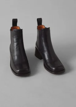 Boots-TOAST Chie Mihara Lotte Leather Boots Black